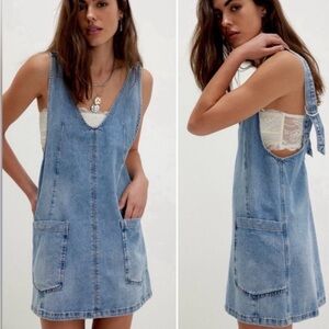 NWT Free People/ We the Free denim jumper size M